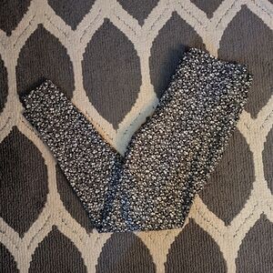 Lands End New Never Worn Starfish Mid Rise Slim Black And White Leg Pants